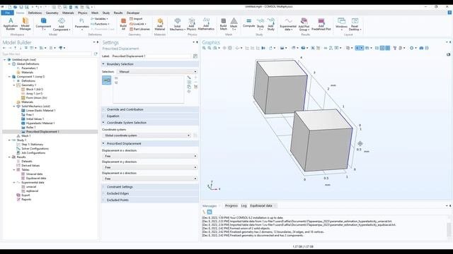 Поиск свойств материала по экспериментальным данным в COMSOL Multiphysics®
