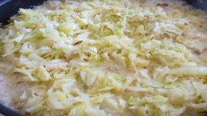Капустный пирог с яйцом
