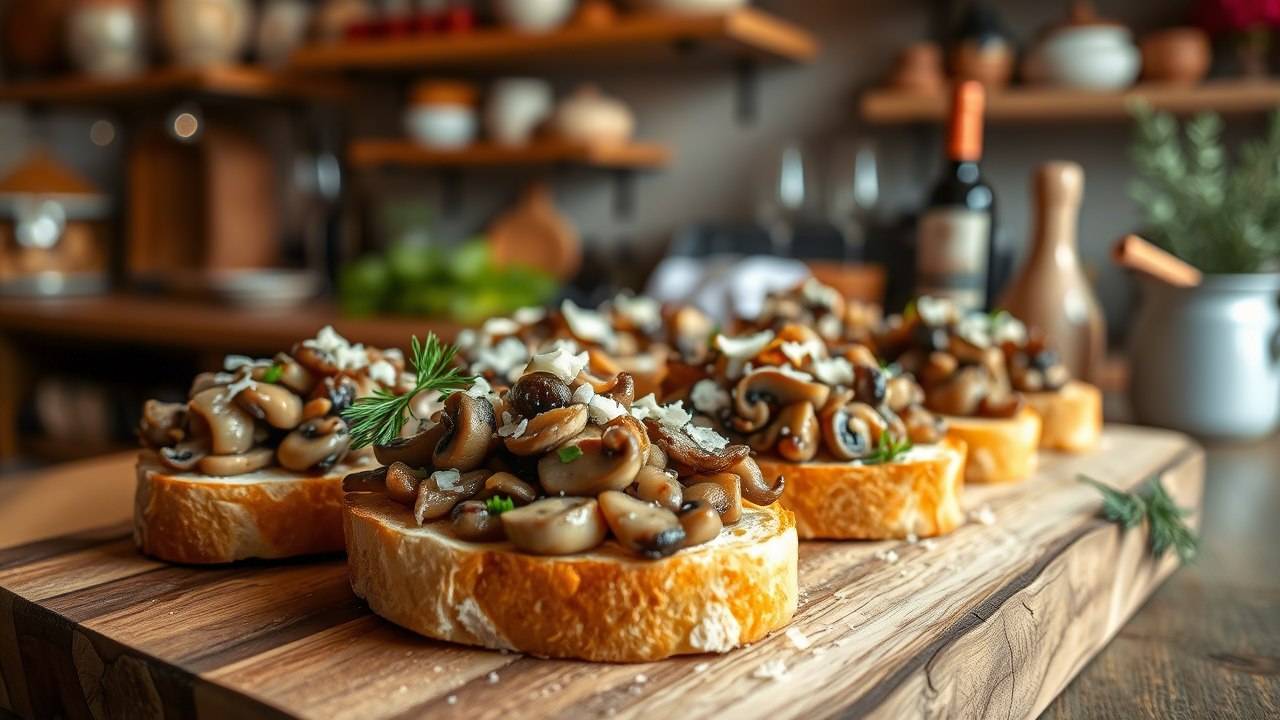 Секретный трюк для сочных Кростини с грибами — Вы не поверите, как это просто!