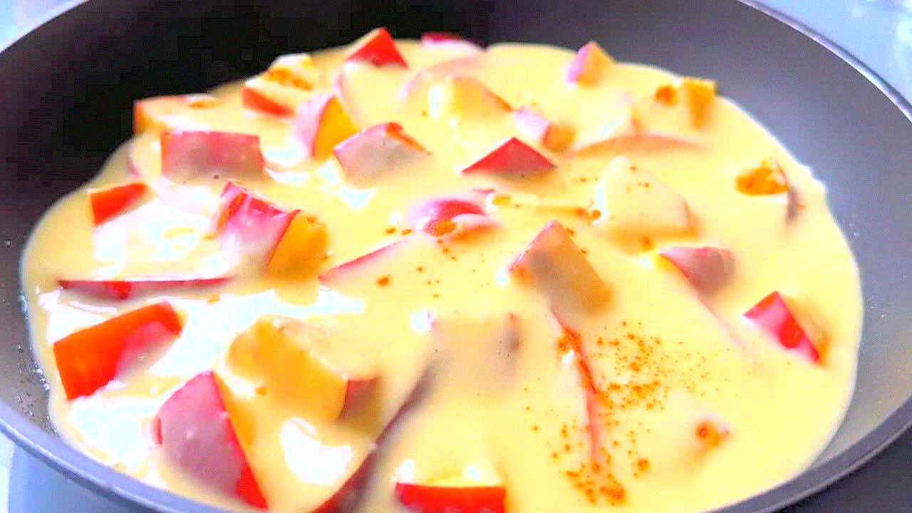 Вкуснейший яблочный пирог на сковороде за 5 минут! Тает во рту — идеальный завтрак или десерт!