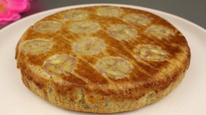 Полезный банановый пирог. Без муки! Без сахара!