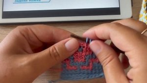 Мозаичное вязание тунисским крючком: вяжем мозаичный