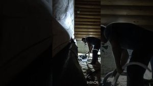 Обсадка и прокачка абиссинской скважины.