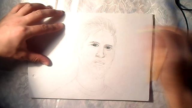 Портрет карандашом Леонель Месси Спидпейнт (Pencil Portrait Lionel Messi) Speedpaint Drawing