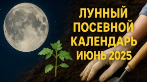 🌕 Лунный Календарь на Июнь 2025: Лучшие Дни для Посадки и Богатого Урожая! 🌿