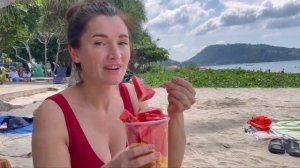 Таиланд Пхукет перед Новым годом 2023. Еда, пляж Патонг, рынок Банзан