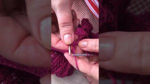 Закрытие петель низа вязаного платья крючком