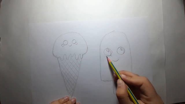Let's draw an ice-cream. Drawing for kids | Рисуем мороженое #drawing #drawingtutorial