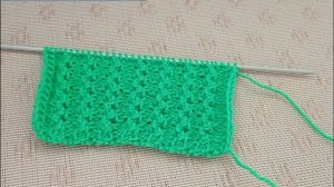 "Ажурная змейка" спицами поворотными и круговыми рядами