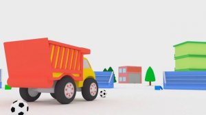 Гигантская горка и грузовичок Игорь : учим цифры на русском | обучающий мультик для малышей