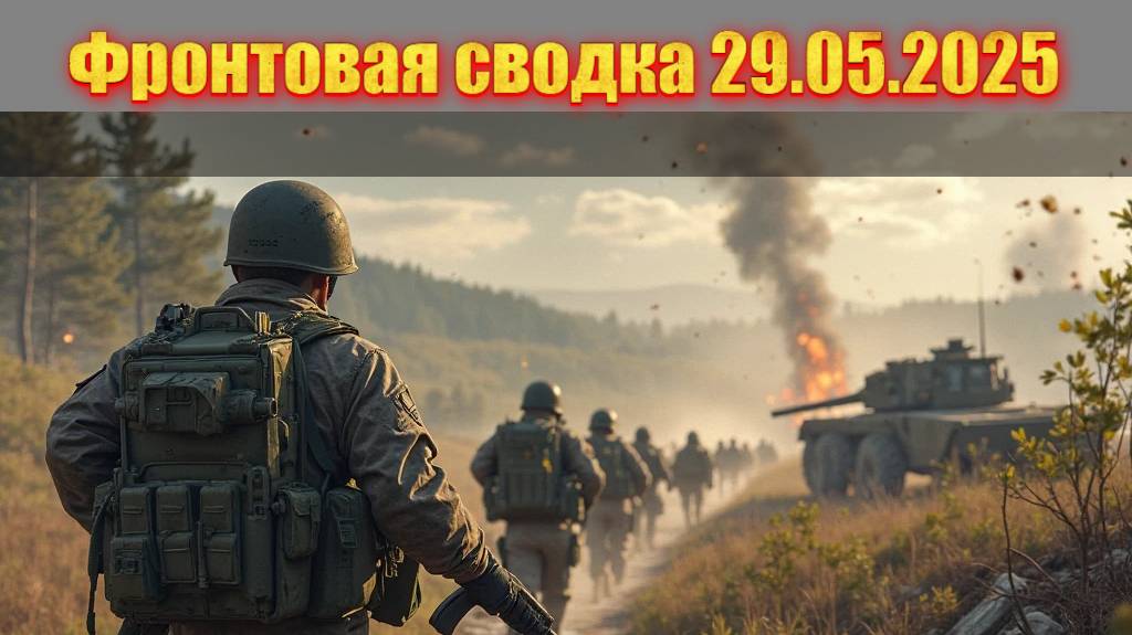 Фронтовая сводка на 29 мая 2025 года: В Юнаковке идут ожесточенные бои за село. Карта боёв смотреть онлайн