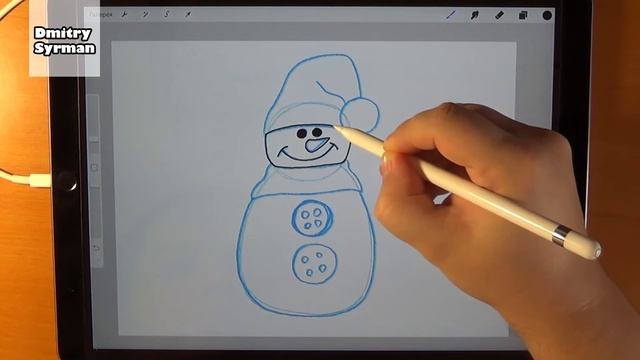 How to draw a Snowman, Christmas stuff, Как нарисовать Снеговика смотреть онлайн