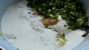 Тертая окрошка на кефире и сыворотке