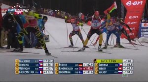 БИАТЛОН  2013 Оберхоф  гонка преследования Мужчины HD