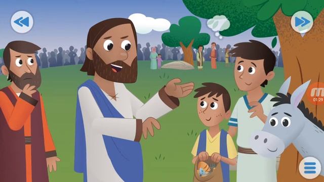 Иисус накормил 5000 людей.Серия 27 смотреть онлайн