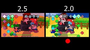 Friday Night Funkin - Dave and Bambi сравнение с версиями