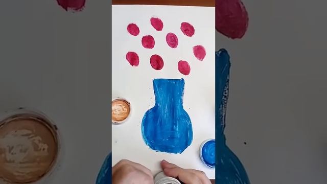 как нарисовать букет роз в вазе. рисунок на 8 марта смотреть онлайн