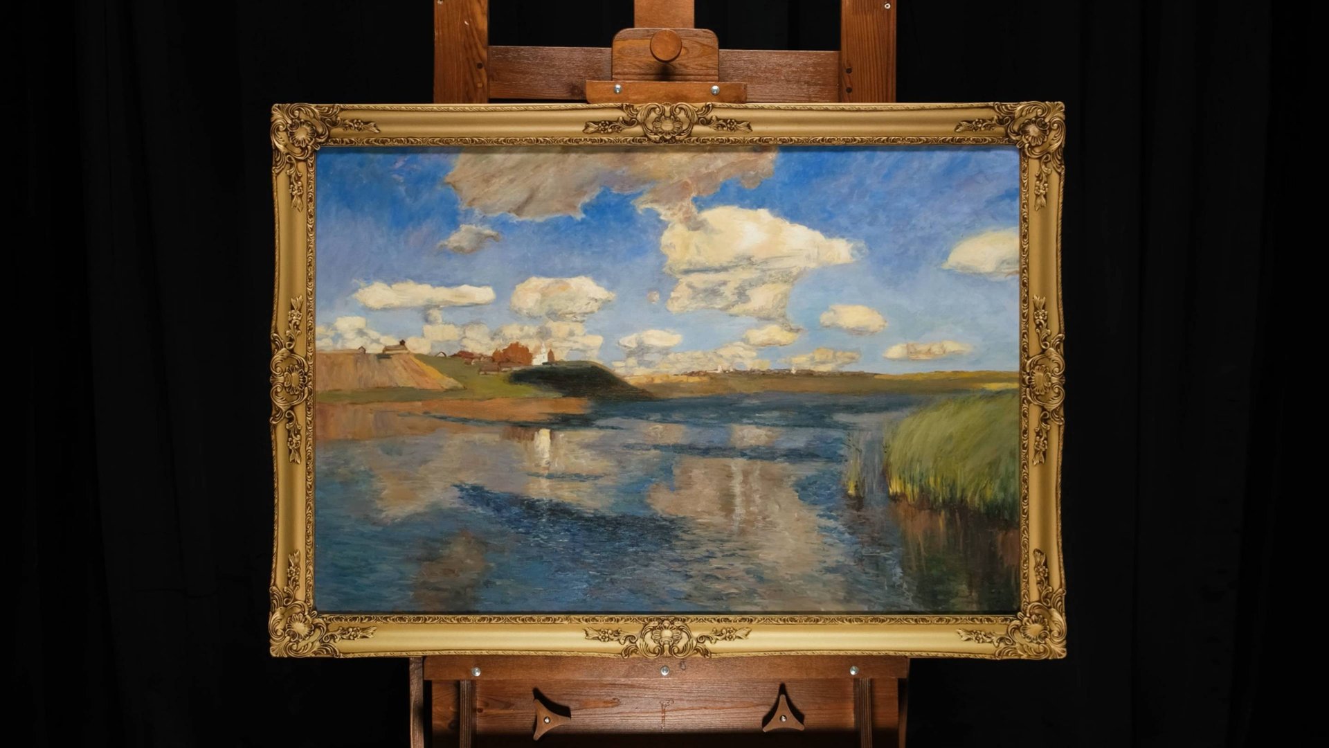 Исаак Левитан "Озеро. Русь" смотреть онлайн