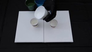 Acrylic Pour Painting | Satisfying Technique | Four Canvas Acrylic Pour Painting