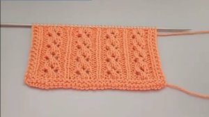 Шикарный ажурный узор спицами.