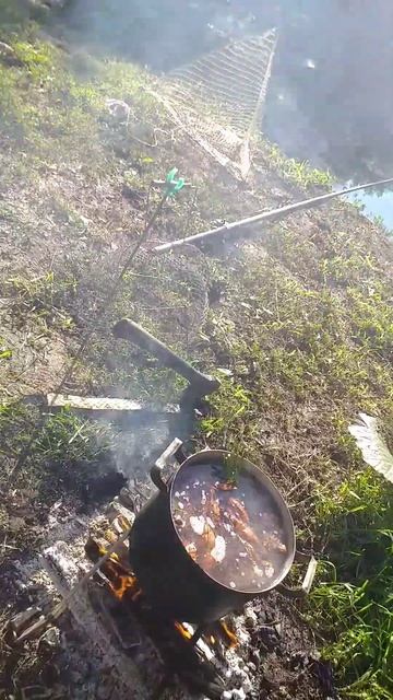 Варю раков на берегу озера смотреть онлайн