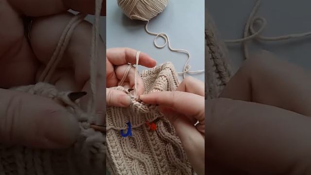 Вязание ушек. Набор петель. смотреть онлайн