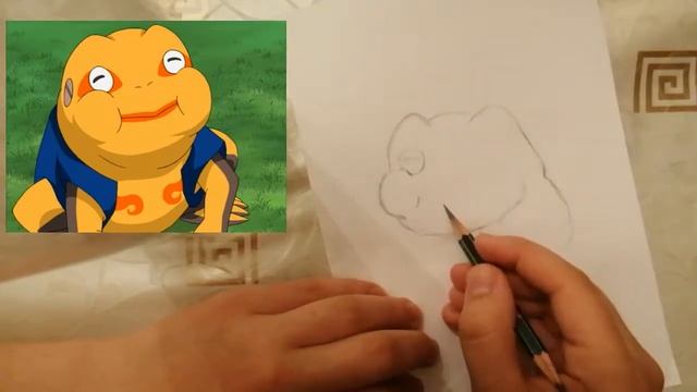 РИСУЮ ГАМАТАЦУ из аниме NARUTO/MASHYNDRIKS смотреть онлайн