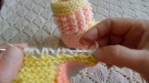 Вязание дырочек пинеток для шнурка спицами. Урок 12