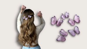 Красивый способ использовать заколки-бабочки! Лайфхаки для девушек. Прически. #топыкатегорий