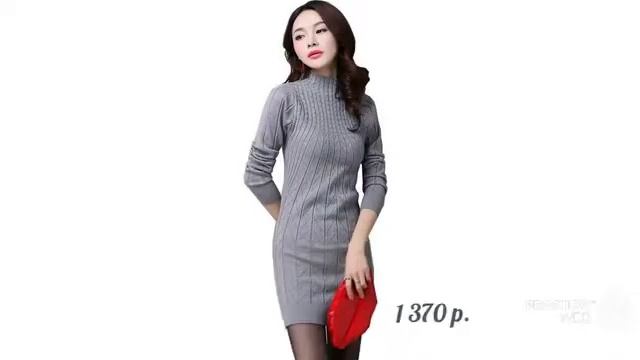 Одежда с AliExpress Отличное вязаное платье смотреть онлайн