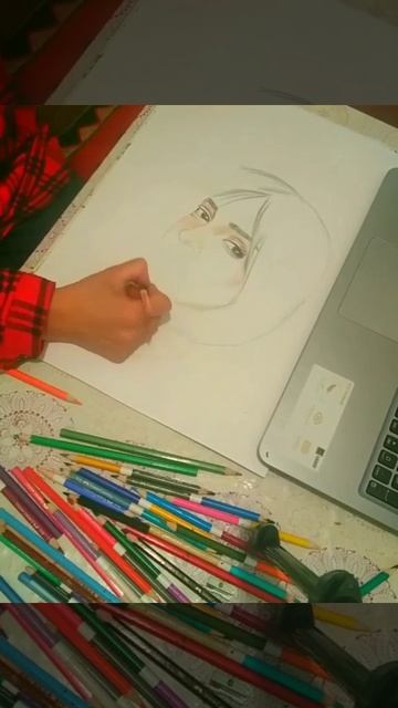 Как нарисовать портрет цветными карандашами смотреть онлайн