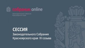 6 заседание IX сессии Законодательного Собрания края 4 созыва