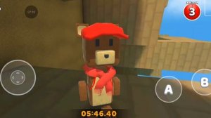 Прохожу паркур на золотого медведя в super bear adventure