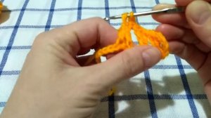 Скрещенный столбик крючком - Как вязать