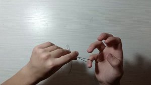 Учимся вязать "петлю для поводка"#рыбалка