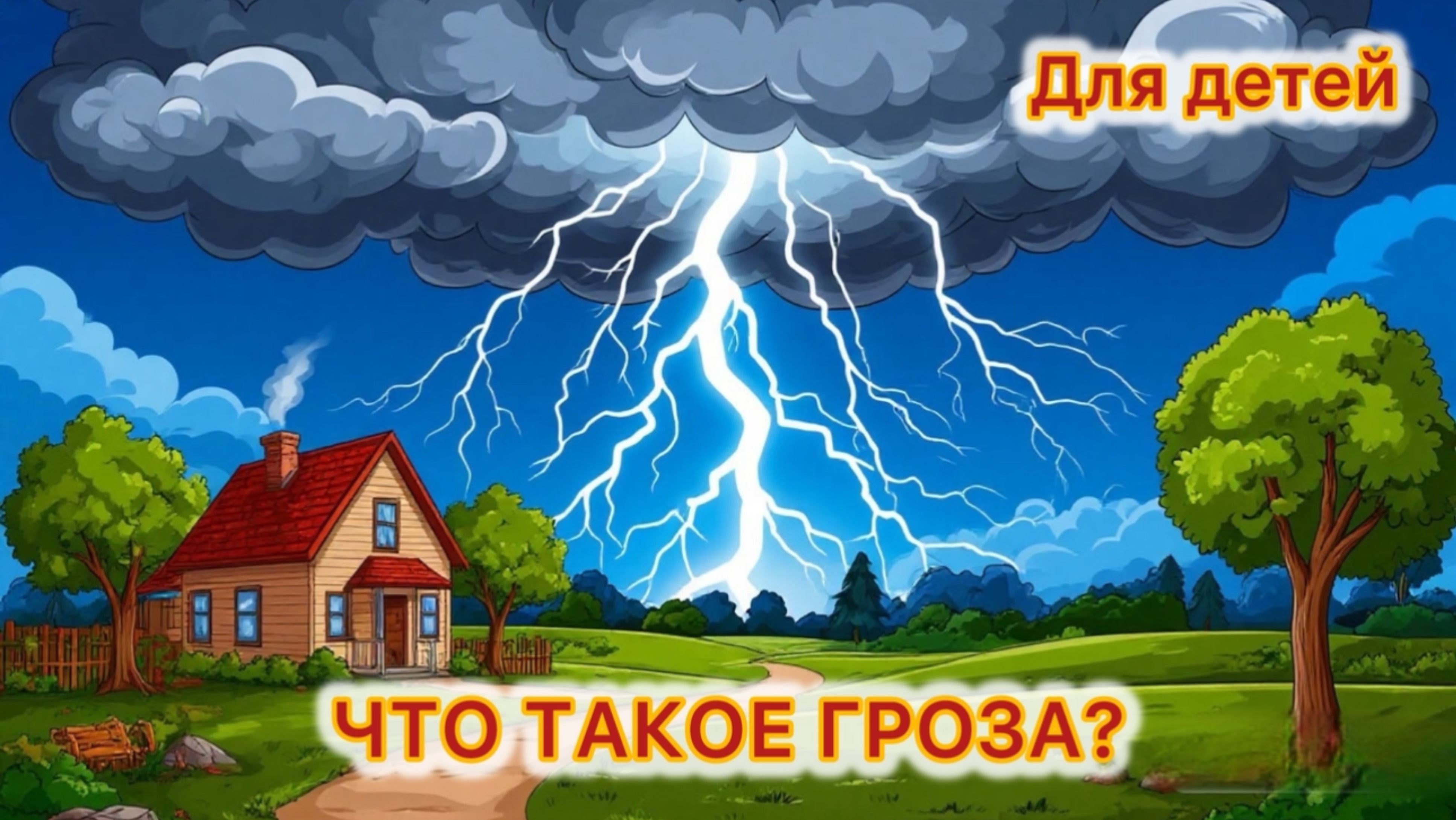 Что такое гроза. Обучающий мультик для детей