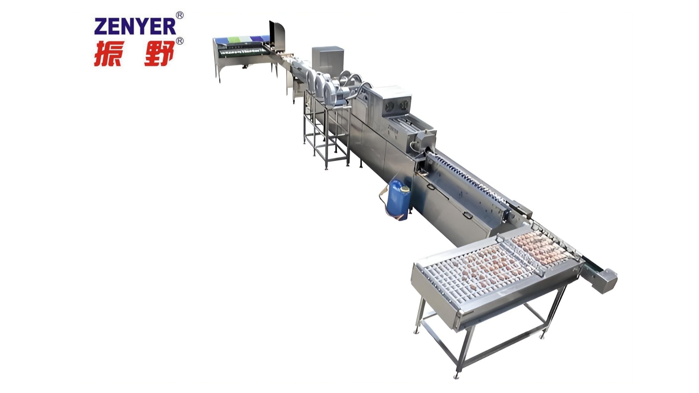 Zenyer 301A egg processing line 5000 eggs/hour