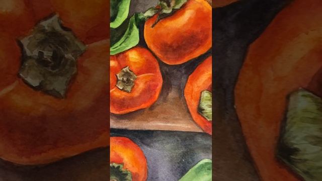 картина акварелью хурма смотреть онлайн