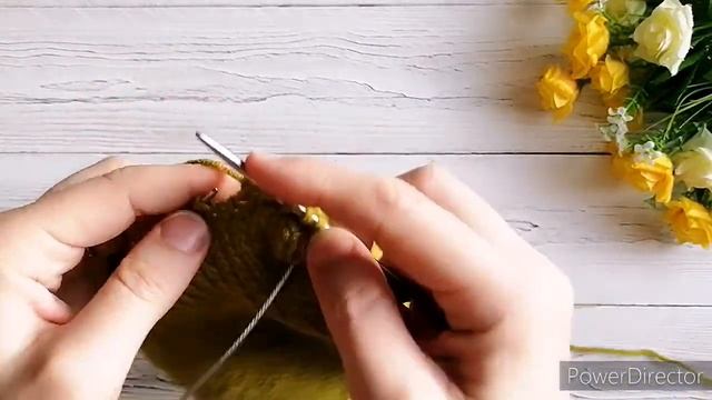 САМАЯ ПРОСТАЯ ШАПКА СПИЦАМИ// Шапка лицевой гладью смотреть онлайн