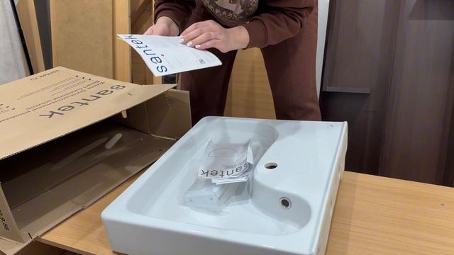 Распаковка — Умывальник Santek Клио 1WH501770 смотреть онлайн