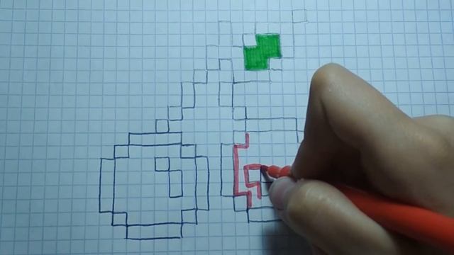 Рисуем вместе! ВИШЕНКИ ПО КЛЕТОЧКАМ! смотреть онлайн