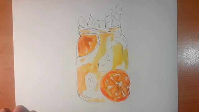 Скетчинг. Летний напиток. смотреть онлайн