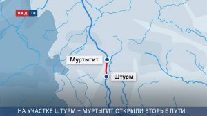 На участке Штурм – Муртыгит открыли вторые пути