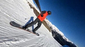 Фрирайд/спуск по чёрной трассе🏂 АРХЫЗ 2025 / или как мой