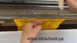 Ажурный узор  №132 ручной деккеровки без перфокарт и ажурной каретки на вязальной машине Silver