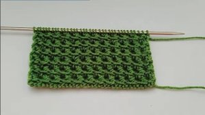 Очень симпатичный ажурный узор спицами.