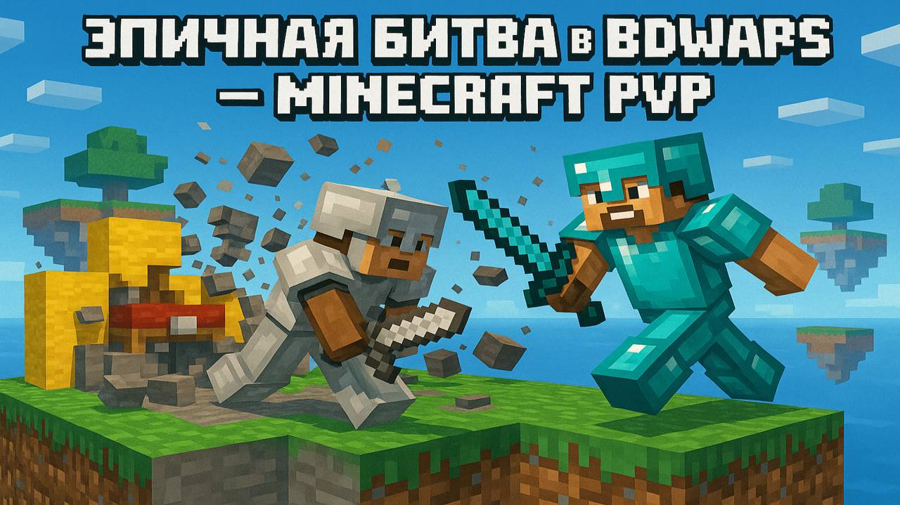 Эпичная битва в Bedwars — Minecraft PvP