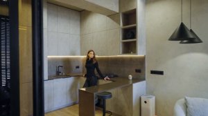 ОБЗОР КВАРТИРЫ 50 м2 В СТИЛЕ ЛОФТ | МИНИМАЛИЗМ.  Бетон и с