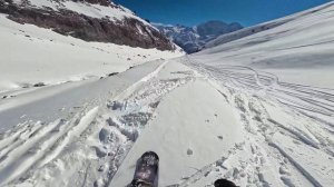 Эльбрус. Фрирайд в ущелье Гарабаши. Фрирайдовый вайб и