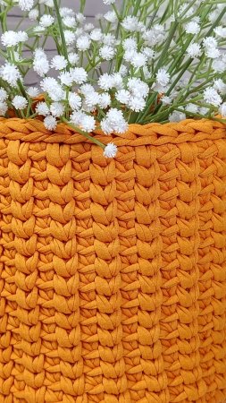 Узор для вязания корзин и сумок крючком 🧶